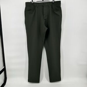 Public Rec Workday Pants Mens 34x34 Slim Olive Stretch Techwear Athleisure NWT